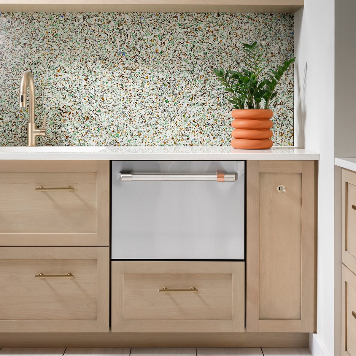 Cafe 24 in. Smart Dishwasher with Top Control & 45 dBa Sound Level - Stainless Steel, , hires