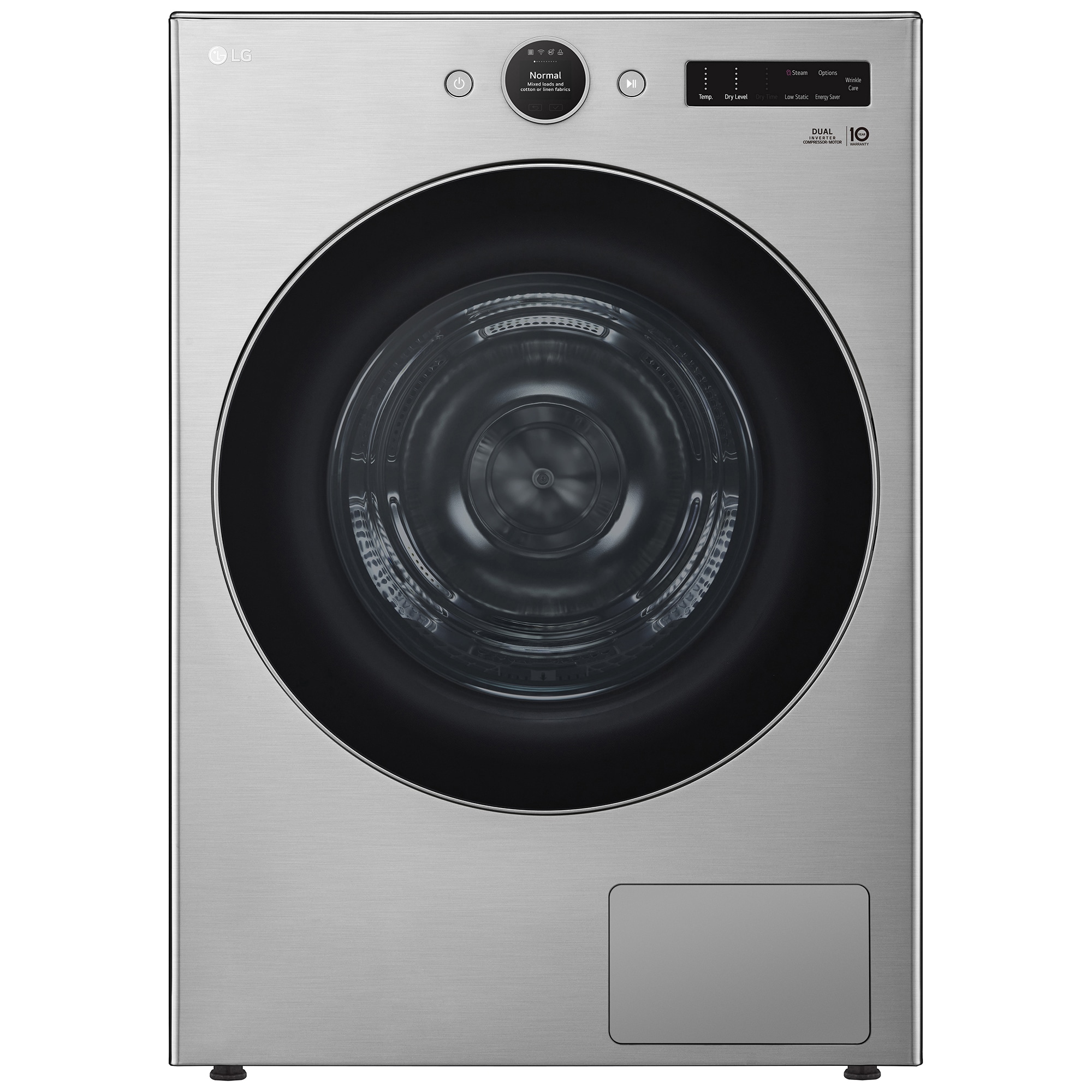LG 27 in. 7.8 cu. ft. Smart Stackable Ventless Electric Dryer with Heat Pump & Sensor Dry - Graphite Steel, , hires