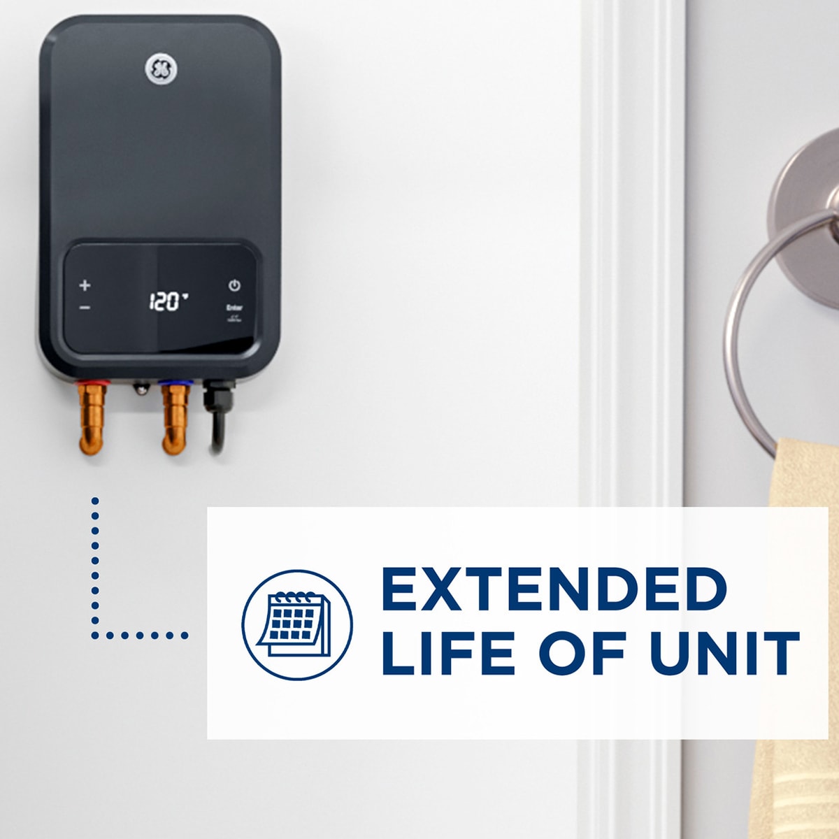 GE Electric Tankless Small Point of Use Water Heater with 5-Year Parts Warranty, , hires
