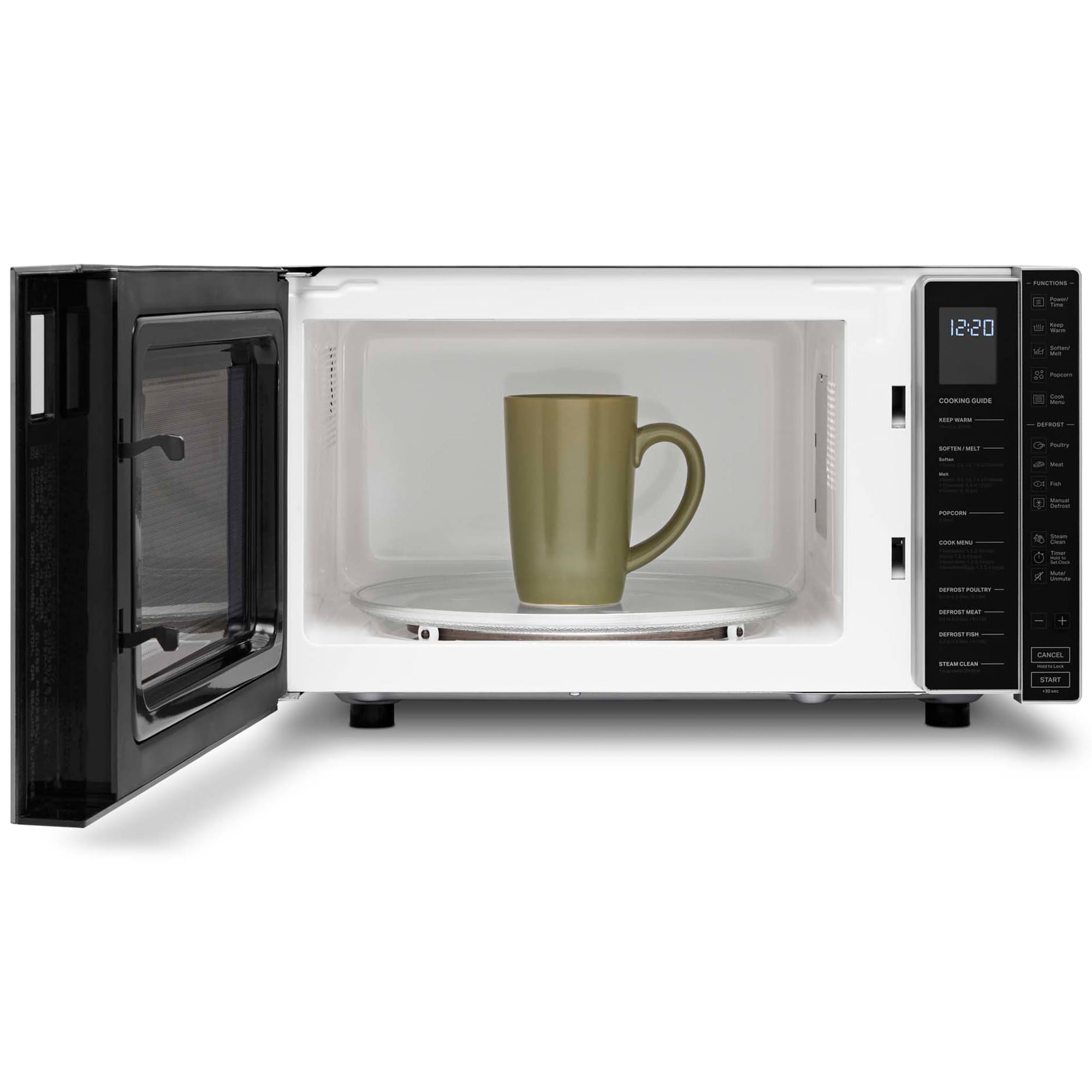 Whirlpool 21 in. 1.1 cu. ft. 900W Countertop Microwave - Silver, Silver, hires