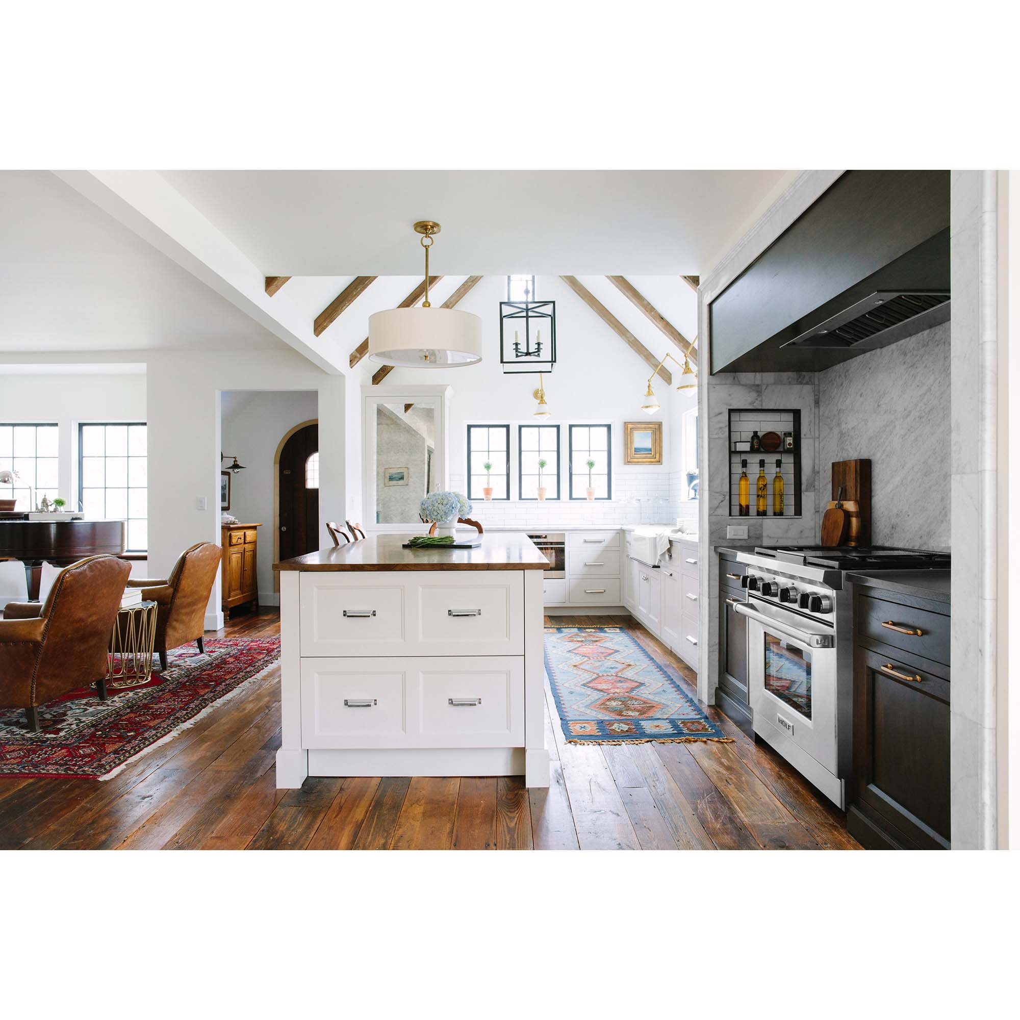 Wolf 36 in. 5.5 cu. ft. Standard Convection Gas Range with 4 Sealed Burners & Griddle - Stainless Steel, , hires