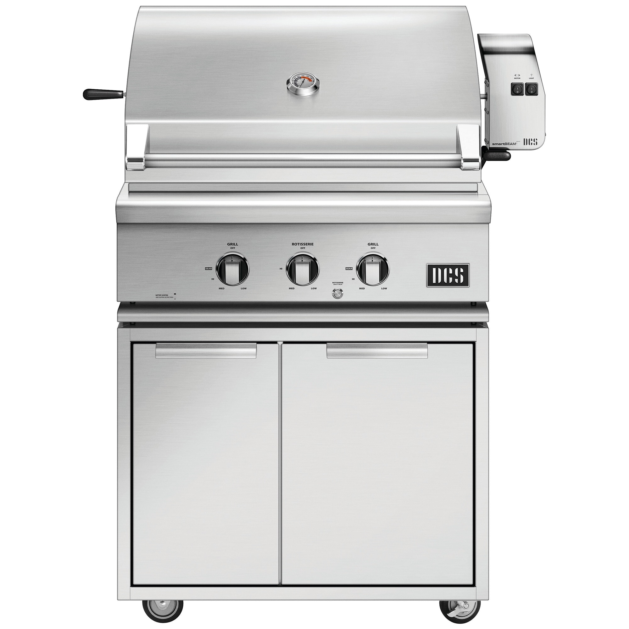 DCS Series 7 30 in. 2-Burner Built-In Liquid Propane Gas Grill with Rotisserie - Stainless Steel, , hires