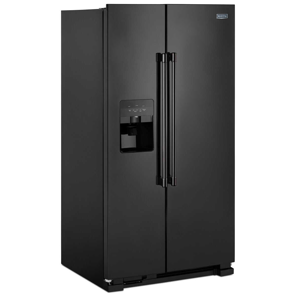 Maytag 36 in. 24.5 cu. ft. Side by Side Refrigerator with Ice & Water Dispenser - Black, Black, hires