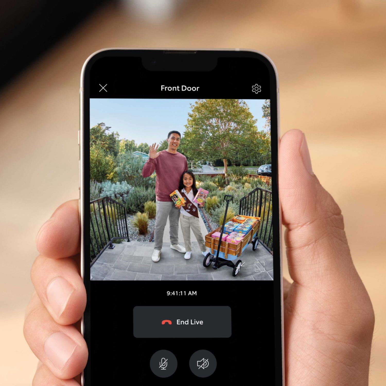 Ring Battery Doorbell Plus with Head-to-Toe View & Smart Wifi Video - Satin Nickel, , hires