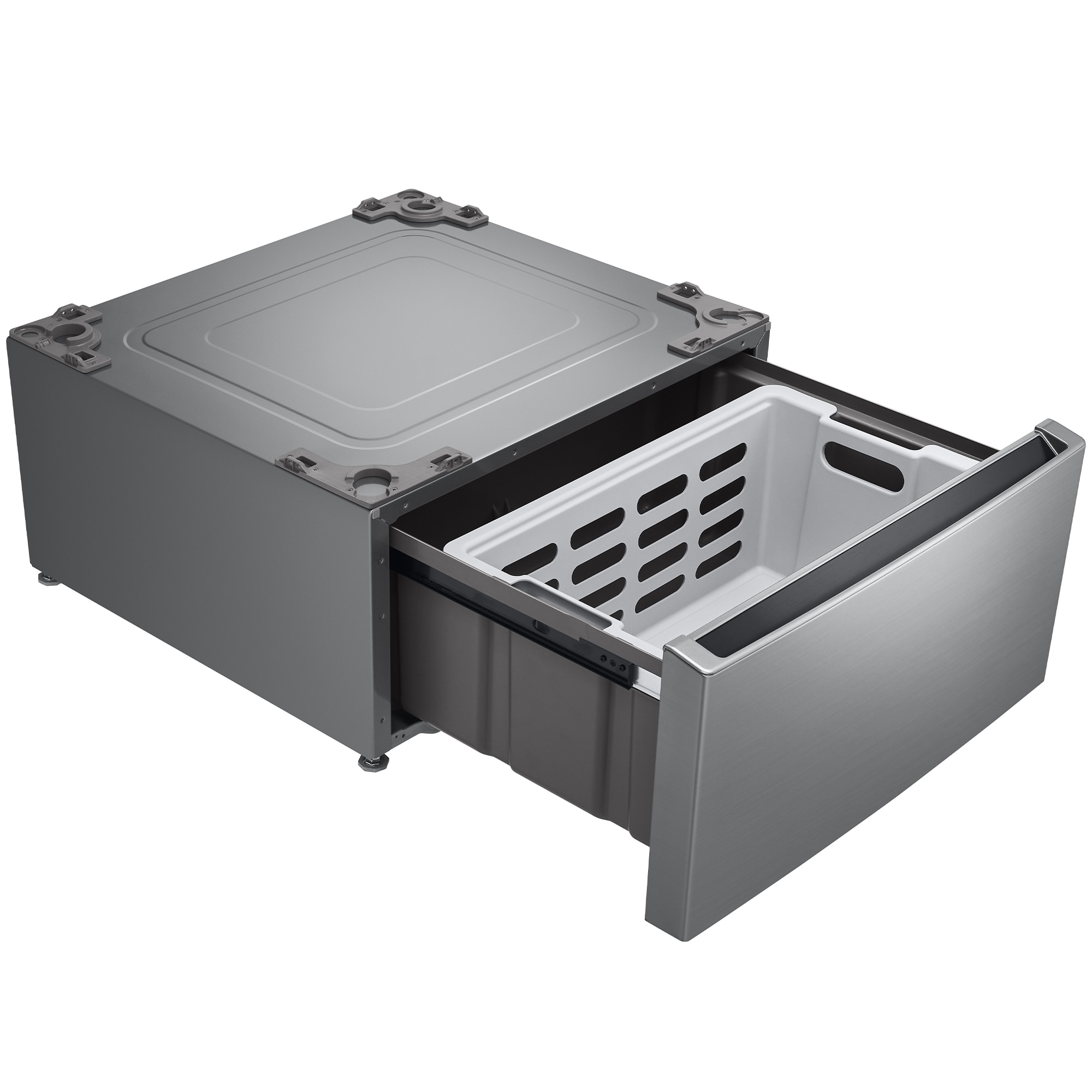 LG 27 in. Pedestal Storage Drawer with Basket - Graphite Steel, , hires