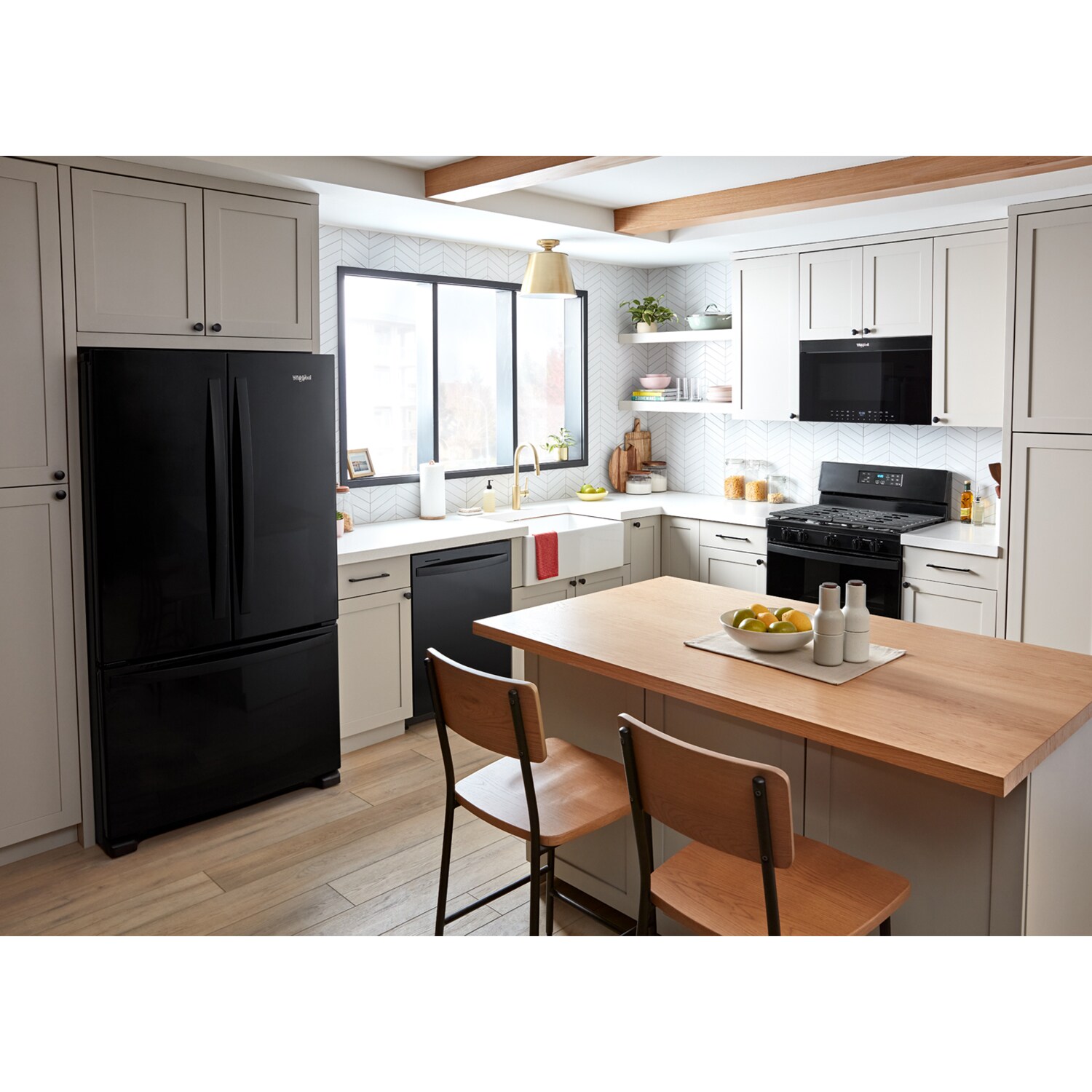 Whirlpool 30 in. 1.1 cu. ft. 900W Smart Over-the-Range Microwave with 400 CFM, Convection & Sensor Cooking - Black, Black, hires