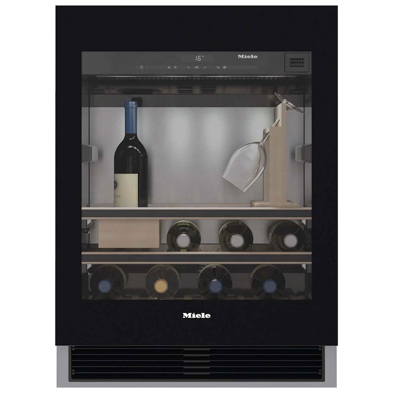 Miele 24 in. Compact BuiltIn 3.9 cu. ft. Wine Cooler with 46 Bottle Capacity, Single