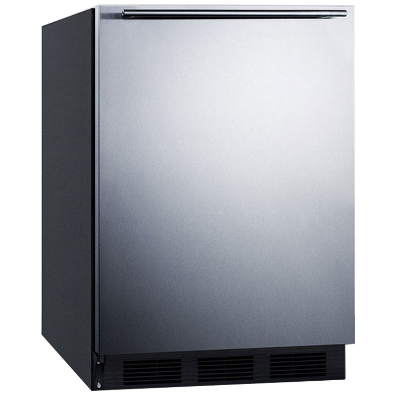 Summit 24 in. 5.1 cu. ft. Left-Hinged Undercounter Refrigerator with Horizontal Handle - Stainless Steel, , hires