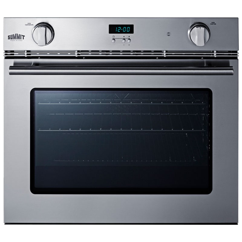 Summit 27 in. 3 cu. ft. Gas Single Wall Oven with Standard Convection - Stainless Steel, , hires