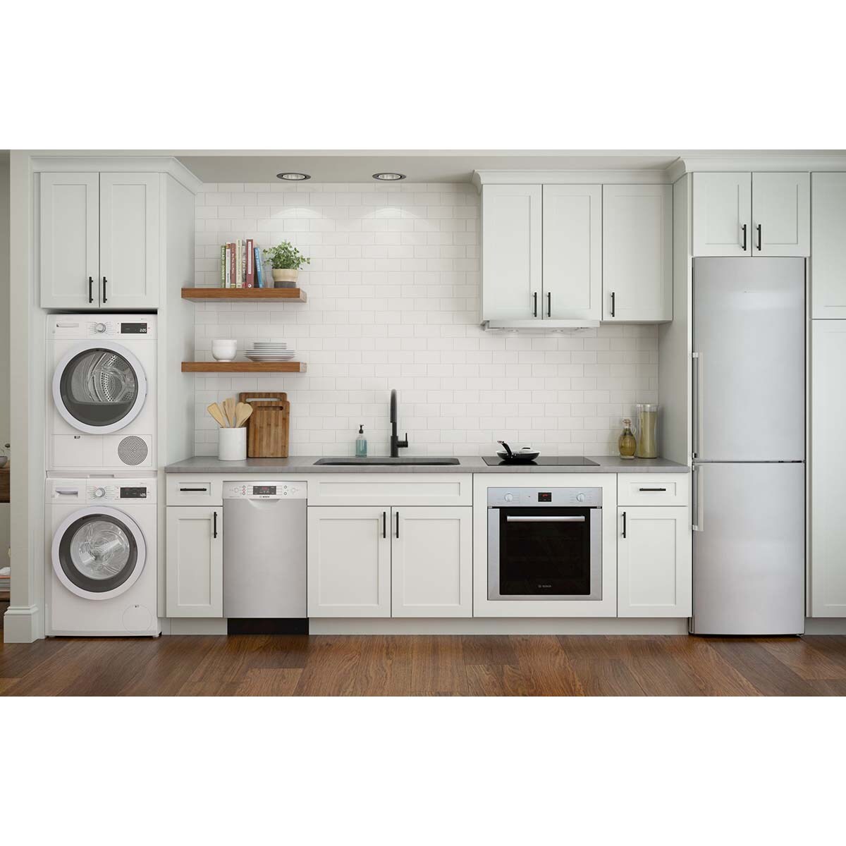 Bosch 500 Series 24 in. 2.8 cu. ft. Electric Single Wall Oven with True European Convection - Stainless Steel, , hires