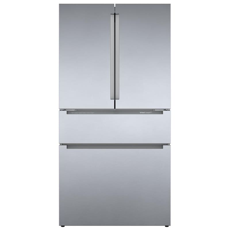 Bosch 800 Series 36 in. 20.5 cu. ft. Smart Counter Depth 4-Door French Door Refrigerator with Internal Water Dispenser - Stainless Steel, , hires