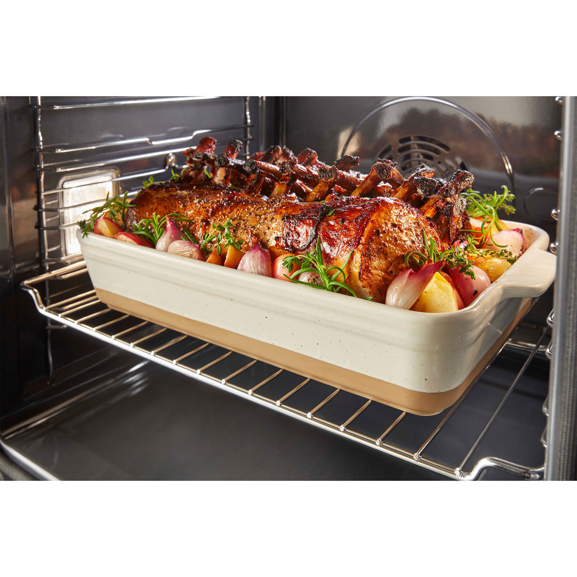 KitchenAid 24 in. 2.6 cu. ft. Smart Electric Single Wall Oven with True European Convection - Fingerprint Resistant Stainless Steel, , hires