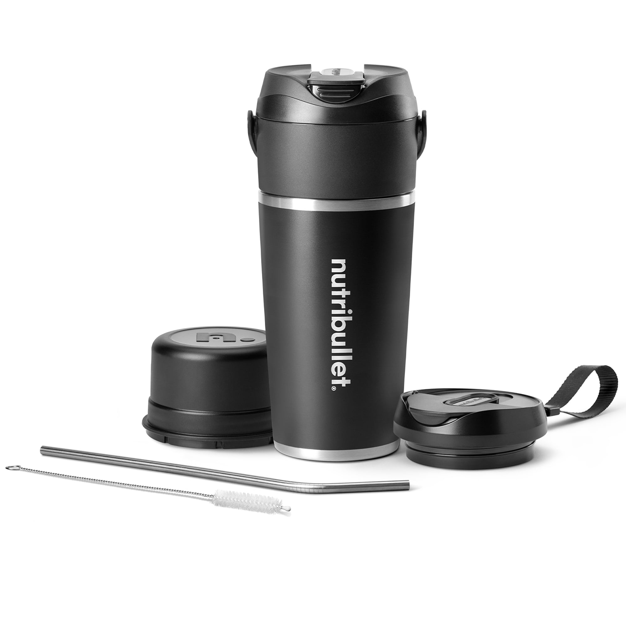 Nutribullet Flip Single Speed Cordless Insulated Portable Blender - Black, , hires