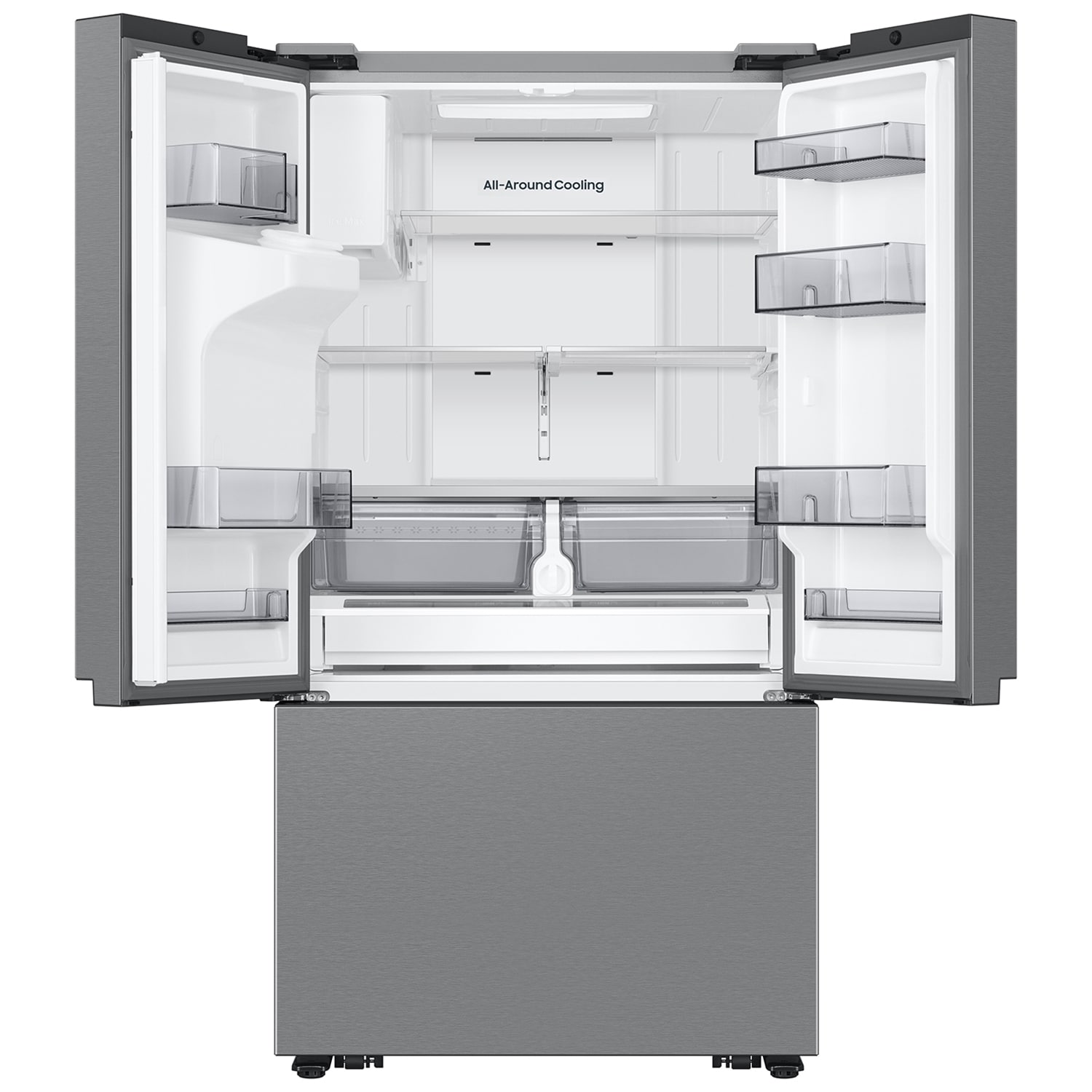 Samsung 36 in. 25.5 cu. ft. Smart Counter Depth French Door Refrigerator with Ice & Water Dispenser - Stainless Steel, , hires