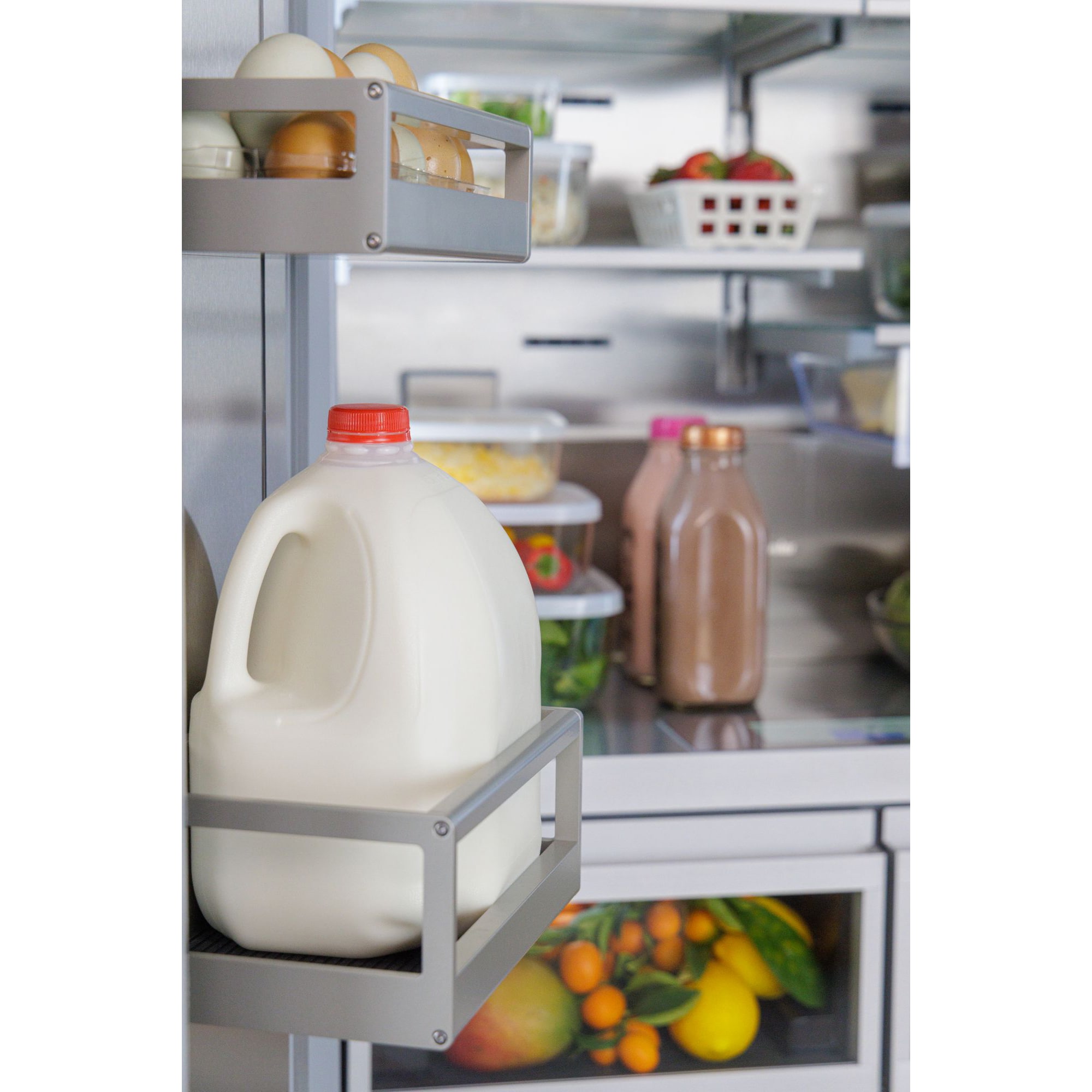 Thermador Freedom Collection 36 in. Built-In 20.1 cu. ft. Smart Counter Depth 4-Door French Door Refrigerator with Internal Water Dispenser and Masterpiece handles Stainless Steel, Stainless Steel, hires