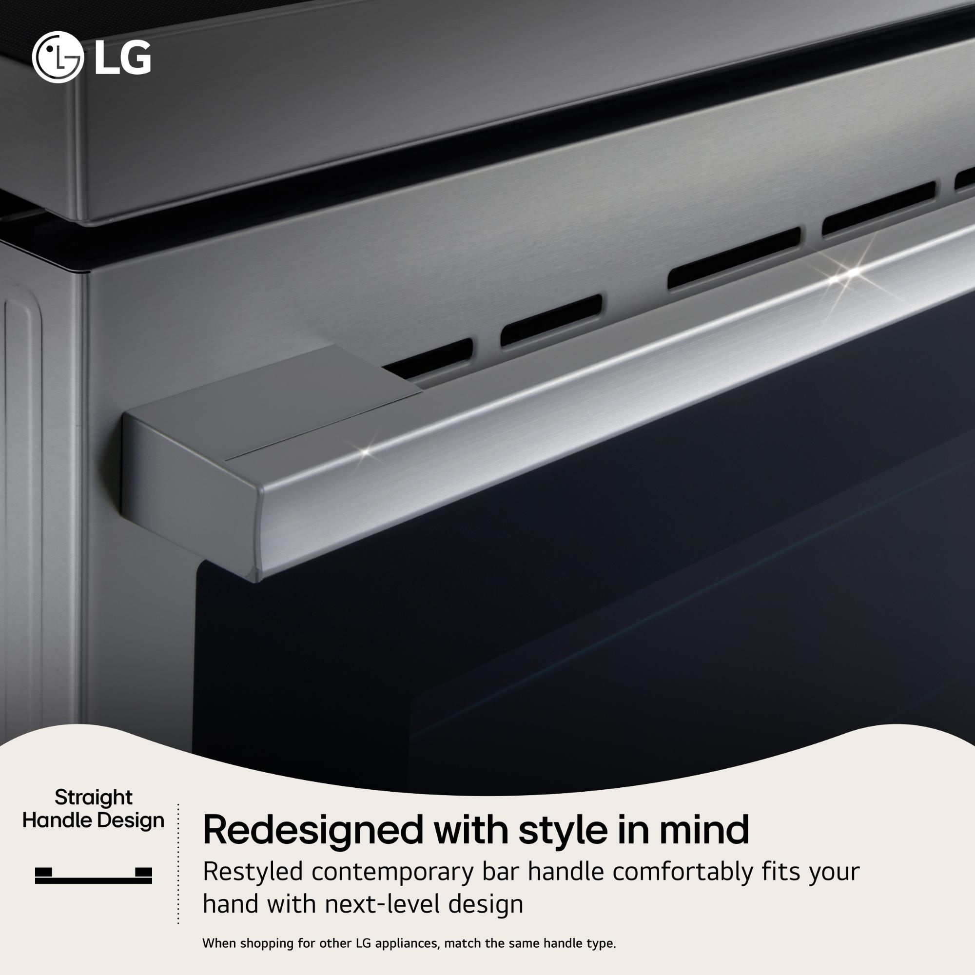 LG 30 in. 6.3 cu. ft. Smart Air-Fry True European Convection Slide-In Gas Range with 5 Sealed Burners & Griddle - PrintProof Stainless Steel, , hires