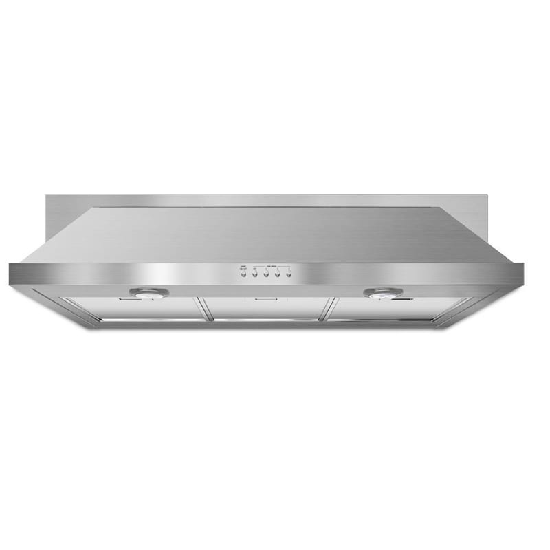 Whirlpool 36 in. Convertible Standard Style Range Hood with 400 CFM, 3 Fan Speeds & 2 Halogen Lights - Stainless Steel, , hires