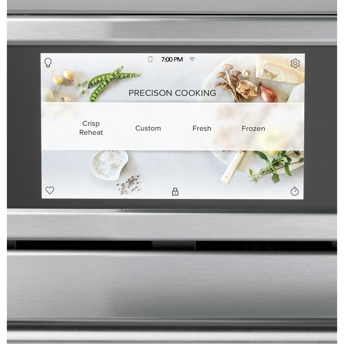 Cafe 30 in. 1.7 cu. ft. Smart Speed/ Steam Electric Single Wall Oven with True European Convection - Stainless Steel, Stainless Steel, hires