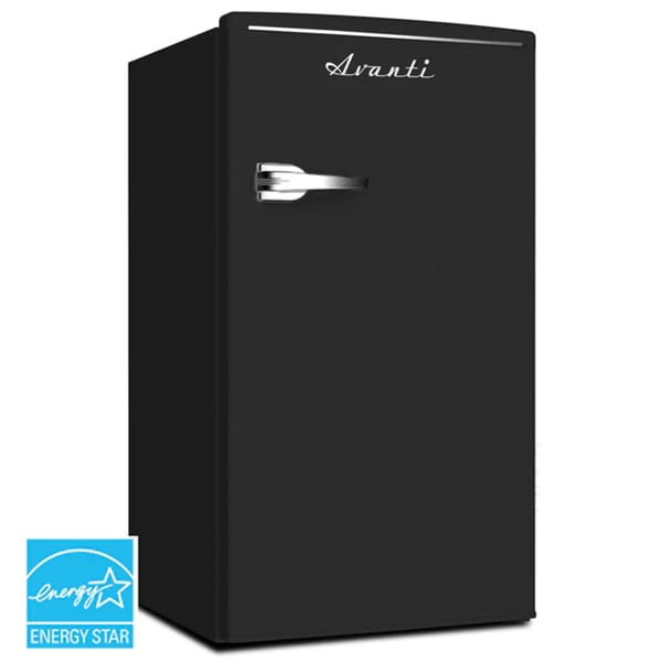 Avanti 18 in. 3.1 cu. ft. Mini Fridge with Freezer Compartment - Black, Black, hires