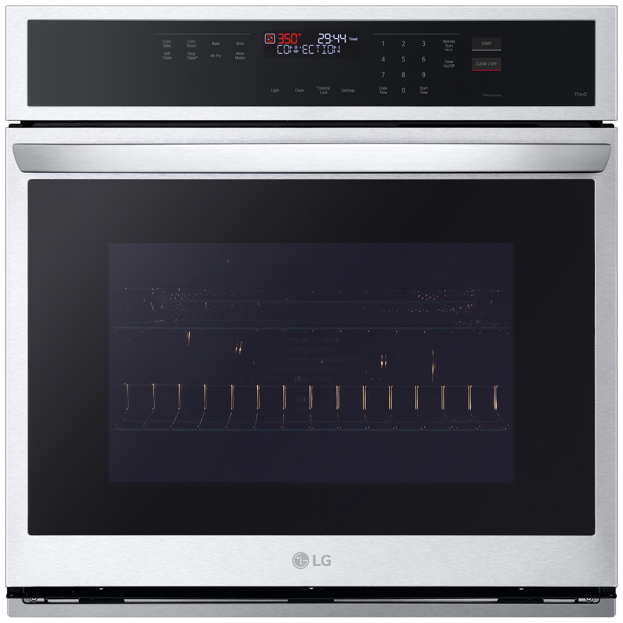 LG 30 in. 4.7 cu. ft. Smart Electric Single Wall Oven with Standard Convection - PrintProof Stainless Steel, , hires