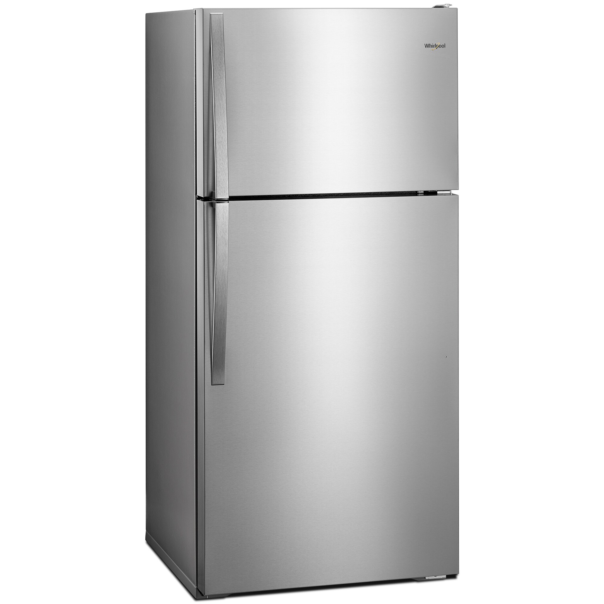 Whirlpool 28 in. 14.3 cu. ft. Top Freezer Refrigerator - Monochromatic Stainless Steel, Monochromatic Stainless Steel, hires