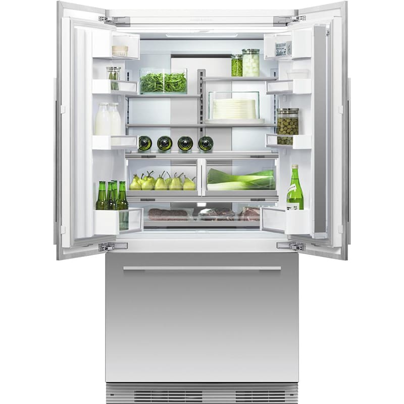 Fisher & Paykel Series 7 Integrated 36 in. 17.0 cu. ft. Built-In Counter Depth 72 Heigh French Door Refrigerator with Water Dispenser - Required Stainless Door Panels and Handles Sold Separately Does Not Accept Custom Cabinetry Panel, , hires