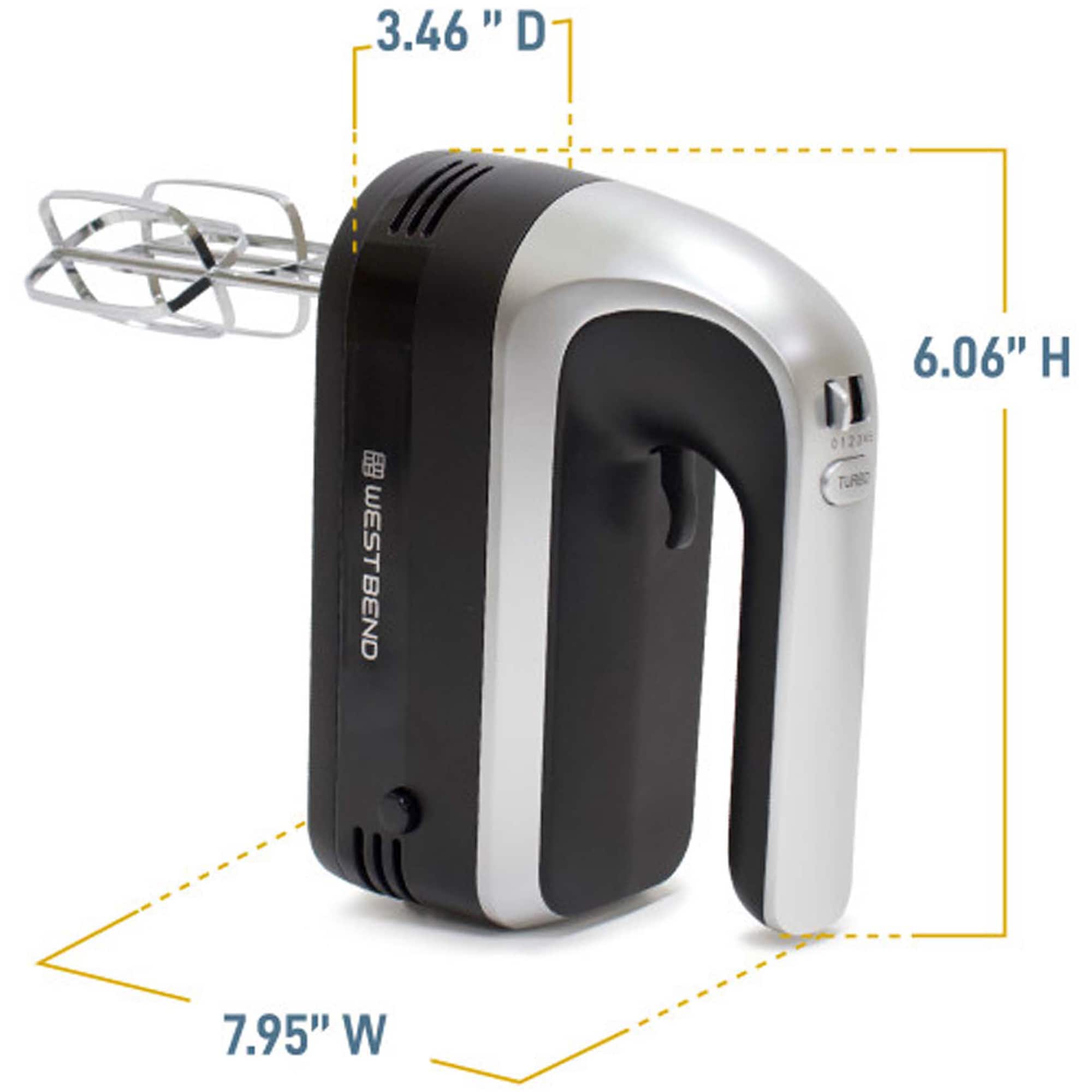 Westbend 6 Speed Hand Mixer with Storage Case - Black, , hires