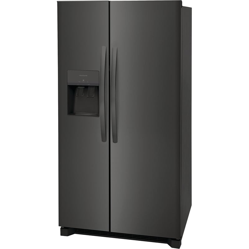 Frigidaire 36 in. 25.6 cu. ft. Side by Side Refrigerator with Ice & Water Dispenser - Black Stainless, Black Stainless, hires