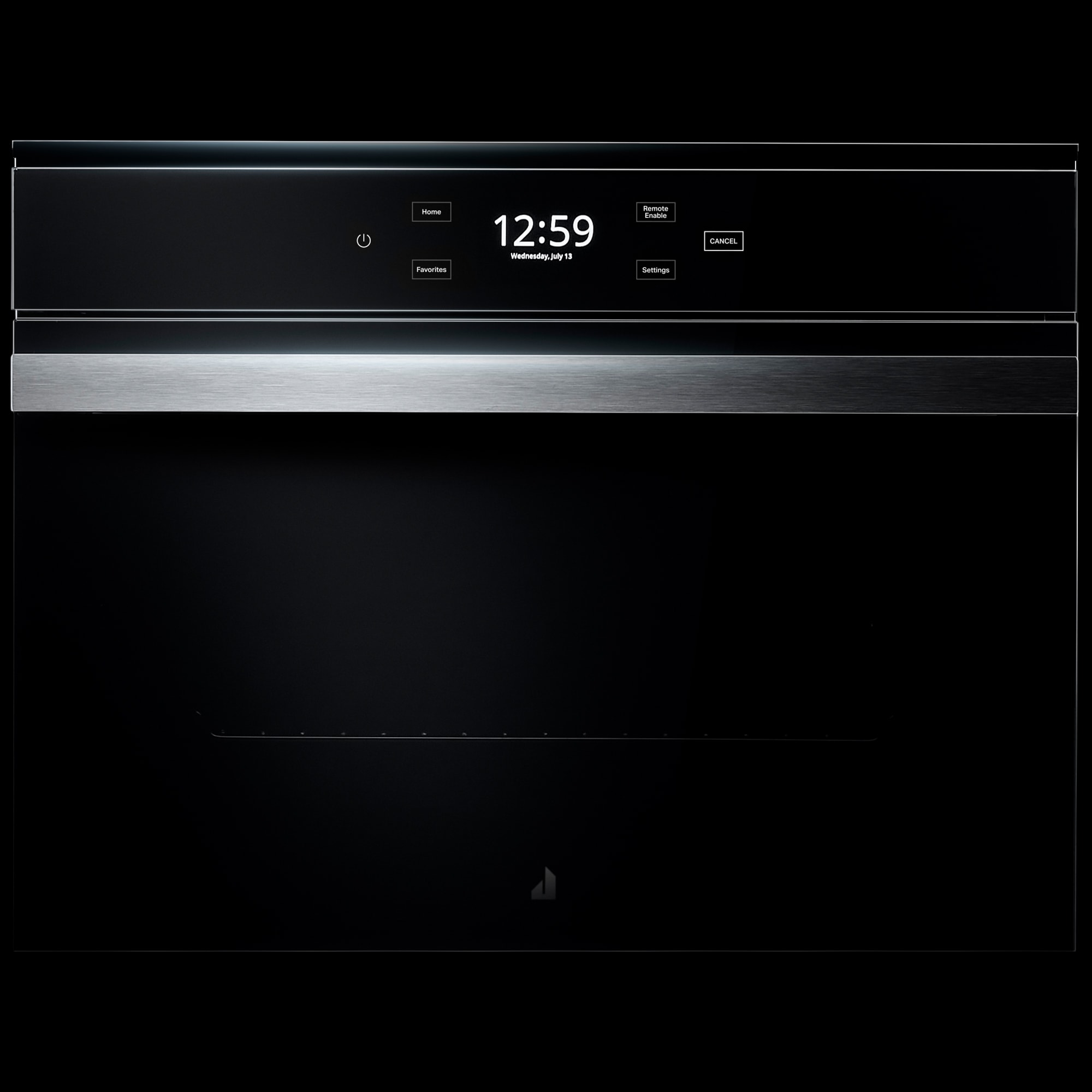 JennAir Noir 24 in. 1.3 cu. ft. Smart Steam Electric Single Wall Oven with True European Convection - Floating Glass Black, , hires