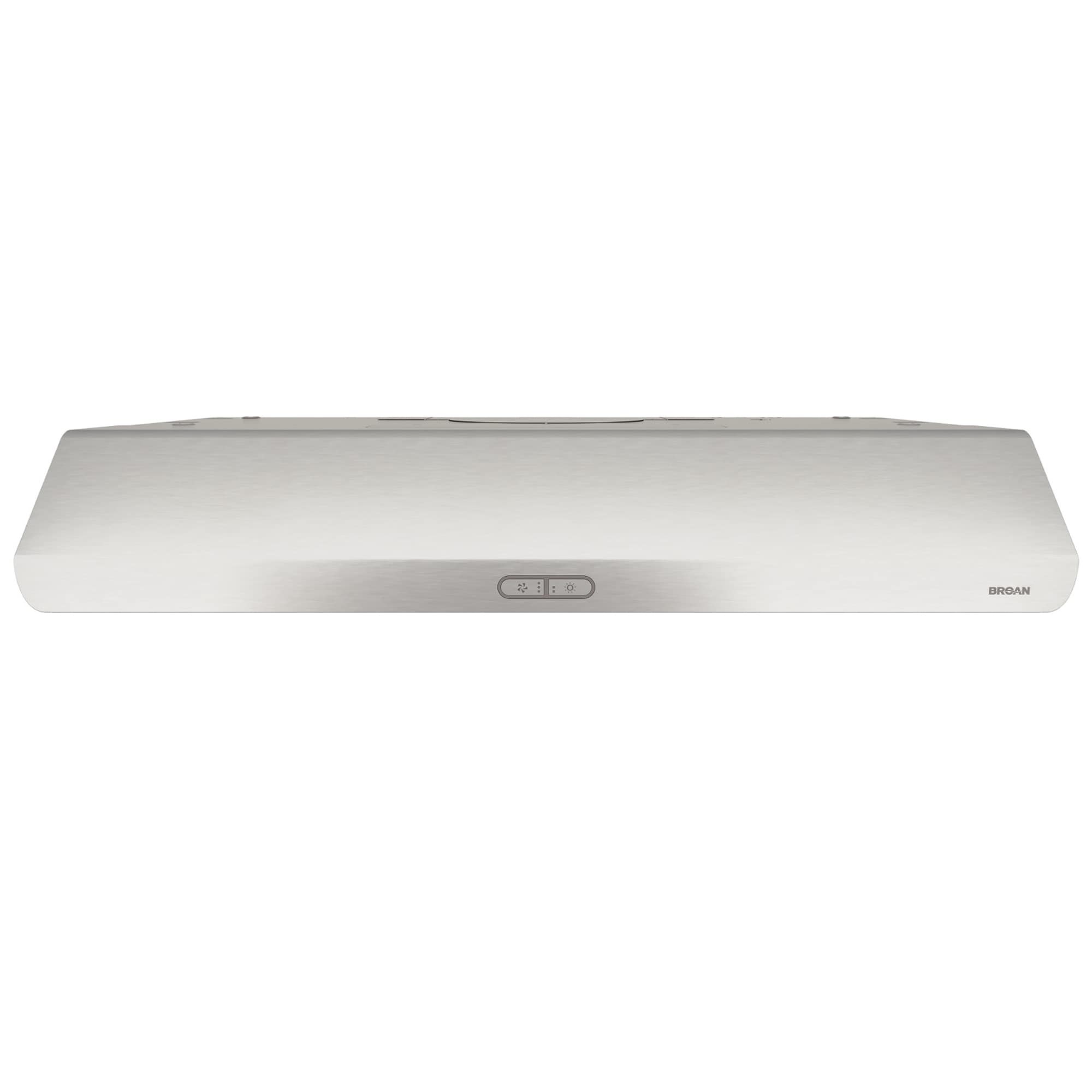 Broan 30 in. Convertible Standard Style Range Hood with 300 CFM, 3 Fan Speeds & 2 LED Lights - Stainless Steel, , hires