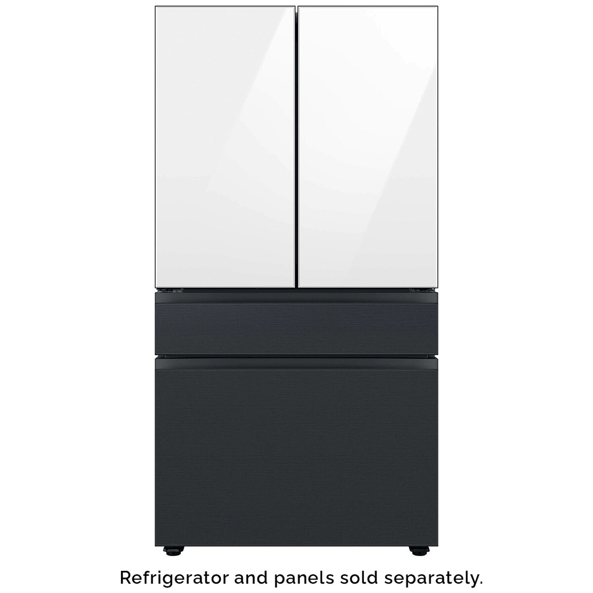 Samsung BESPOKE 4-Door French Door Middle Panel for Refrigerators - Matte Black Steel, , hires