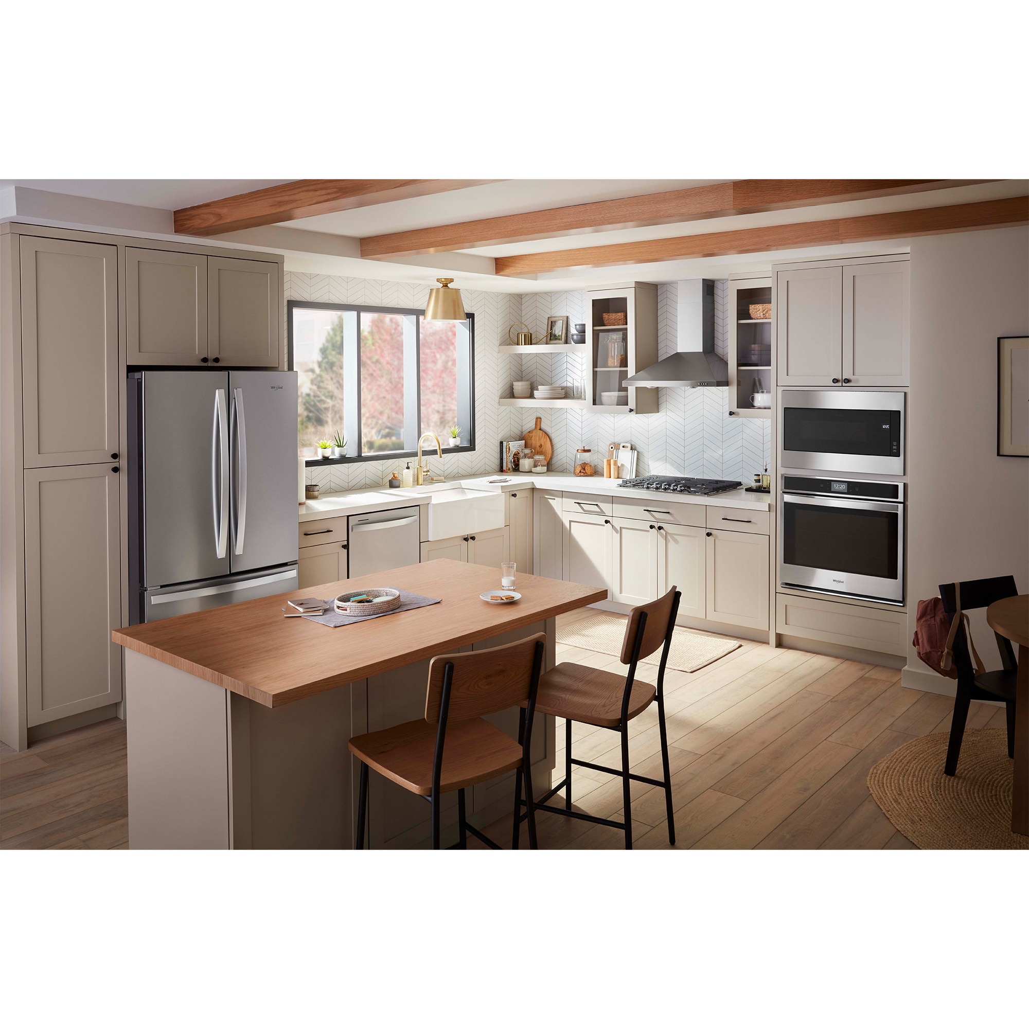 Whirlpool 30 in. 1.1 cu. ft. 1000W Low Profile Built-In Microwave - Stainless Steel, , hires