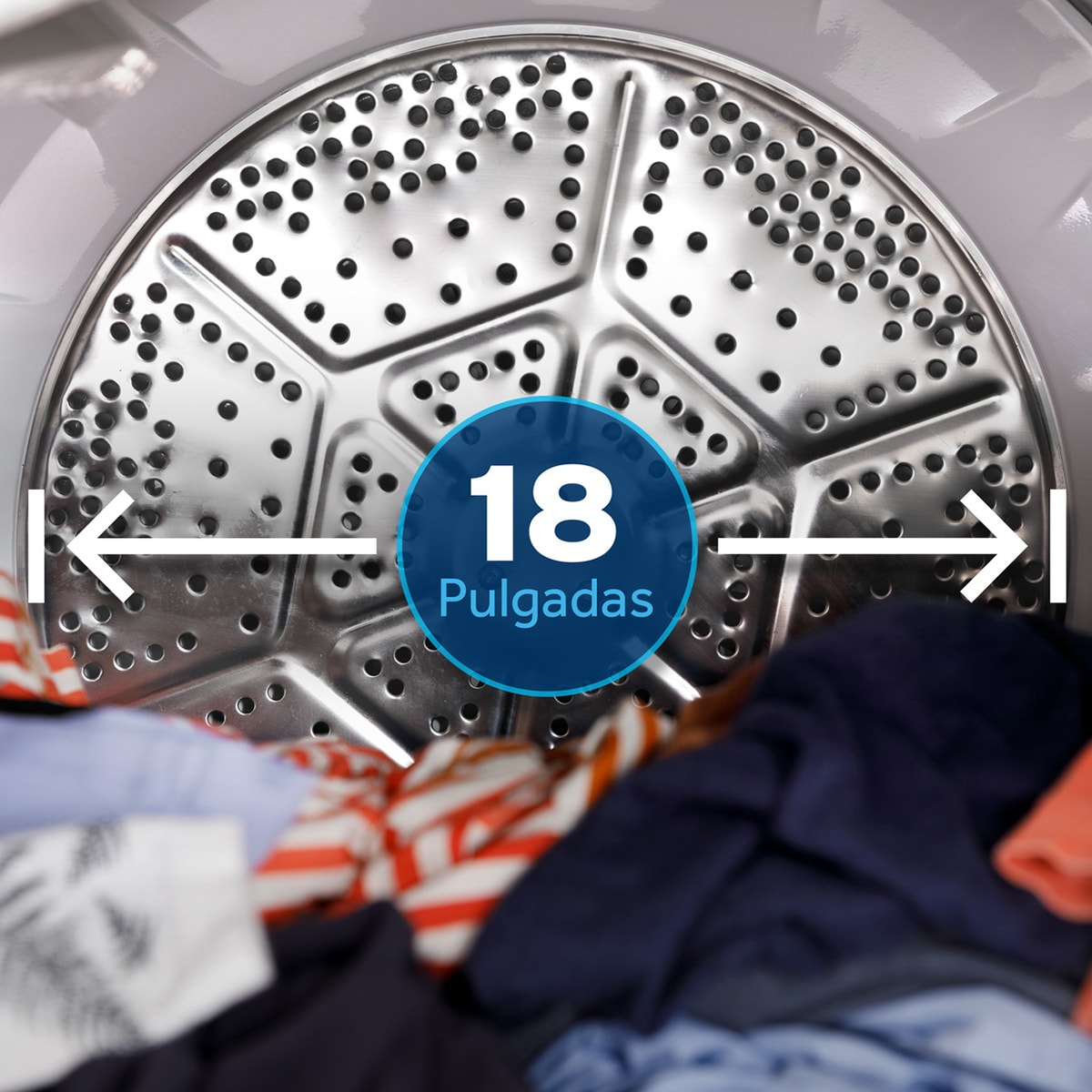 GE 27 pulgadas 7.2 pies cubicos Secadora de Gas con Panel en Espanol y Ventilacion de Hasta 36.5 m - Blanca, , hires