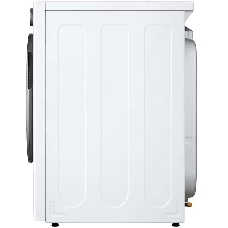 LG 27 in. 7.4 cu. ft. Smart Stackable Electric Dryer with AI Sensor Dry, Turbo Steam, Sanitize & Steam Cycle - White, White, hires