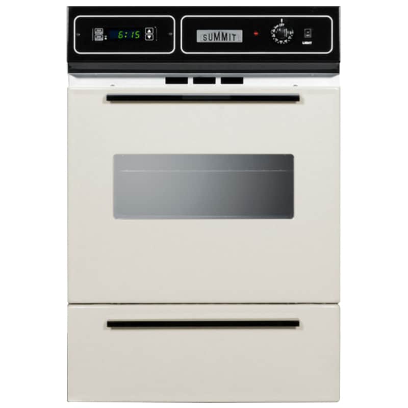 Summit 24 in. 2.9 cu. ft. Gas Wall Oven Bisque P.C. Richard & Son