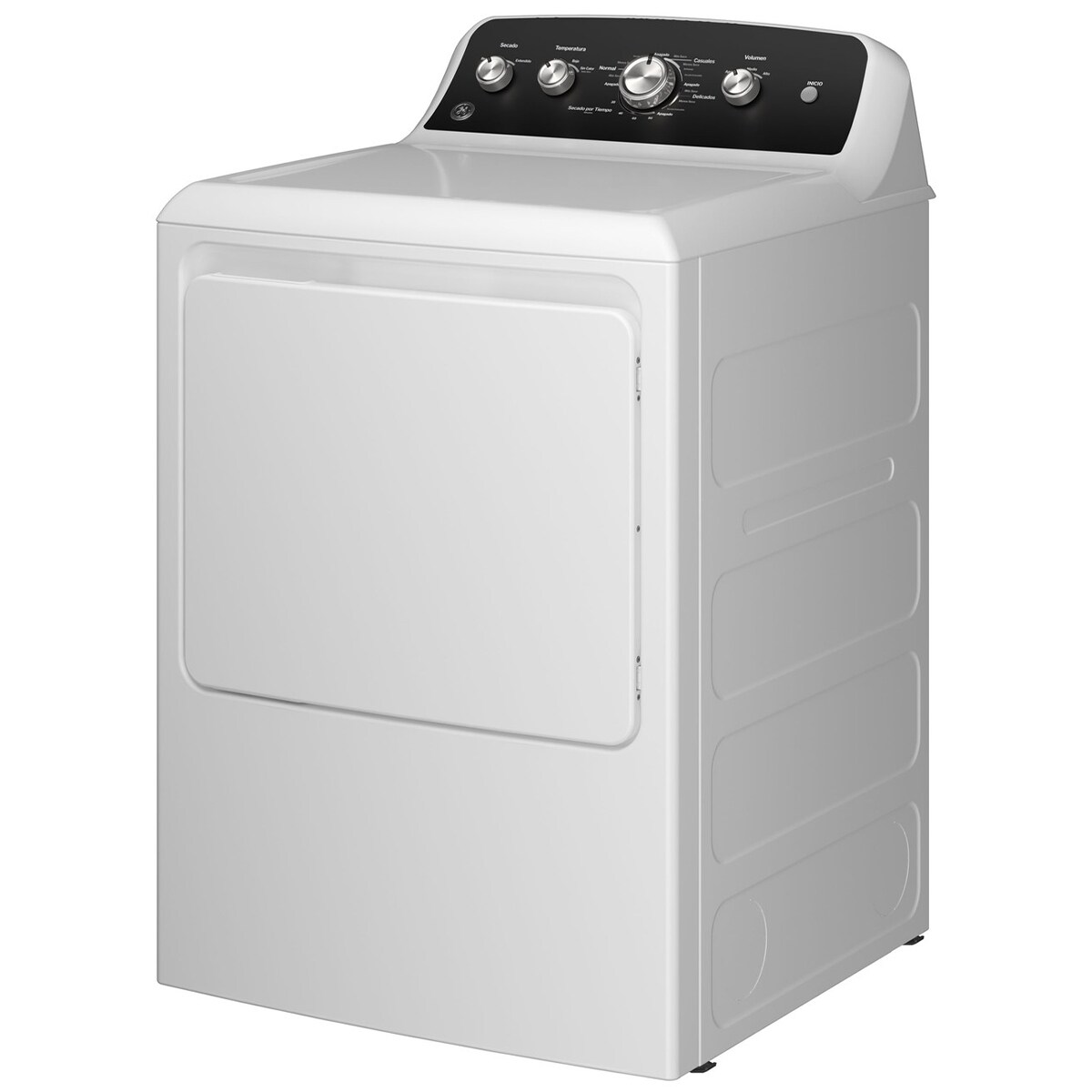 GE 27 pulgadas 7.2 pies cubicos Secadora de Gas con Panel en Espanol y Ventilacion de Hasta 36.5 m - Blanca, , hires