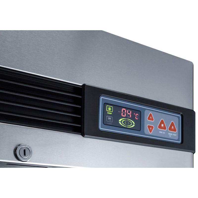 Summit Performance Series Pharma-Lab 55 in. 49.0 cu. ft. French Door Freezerless Refrigerator with Glass Doors - Stainless Steel, , hires