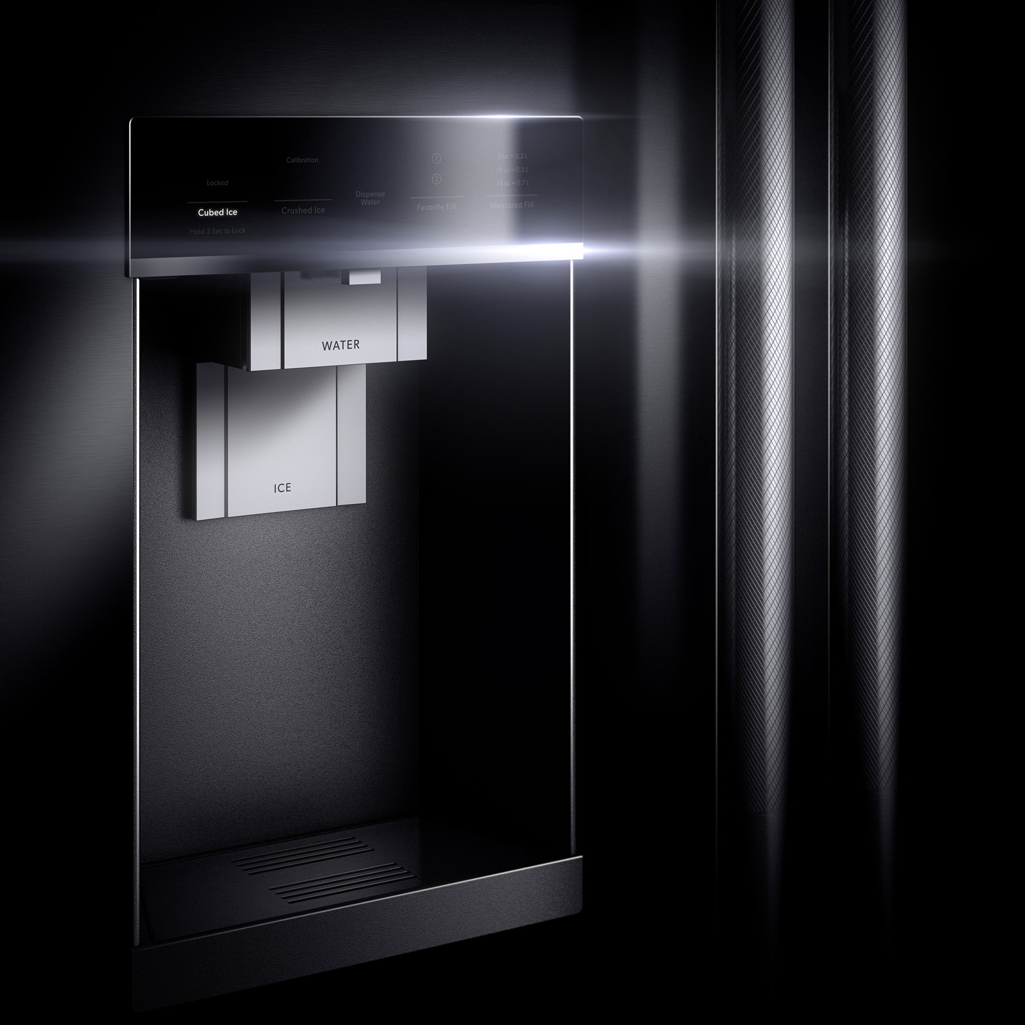 JennAir Rise 36 in. 23.8 cu. ft. Smart Counter Depth French Door Refrigerator with Ice & Water Dispenser - Stainless Steel, , hires