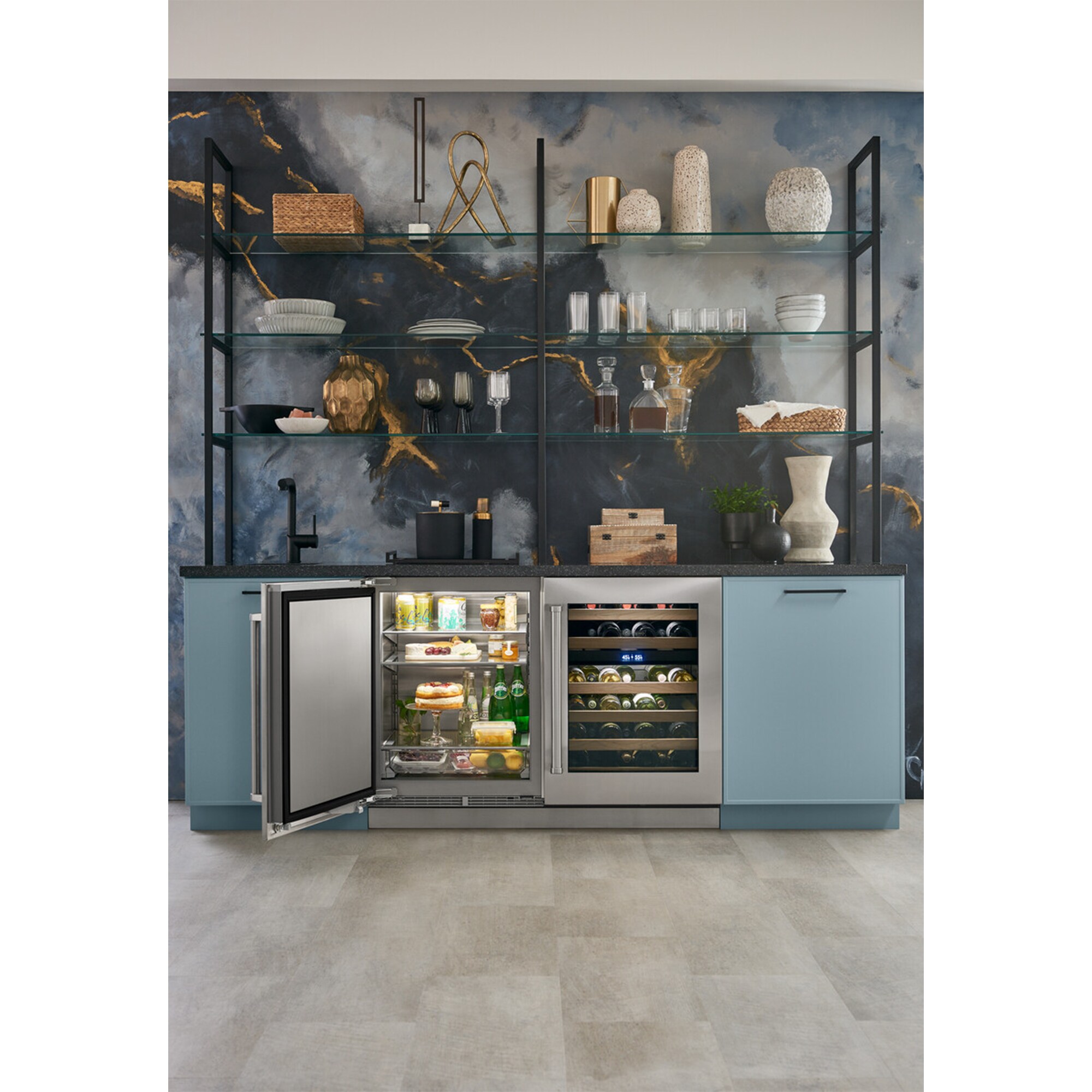 Sub-Zero Designer Series 24 in. Built-In 5.4 cu. ft. Left- Hinged Smart Outdoor Undercounter Refrigerator - Custom Panel Ready, , hires