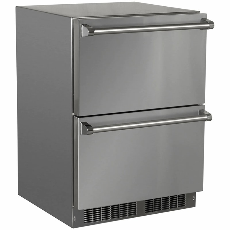 Marvel 24 in. 5.0 cu. ft. Outdoor Refrigerator Drawer Stainless Steel