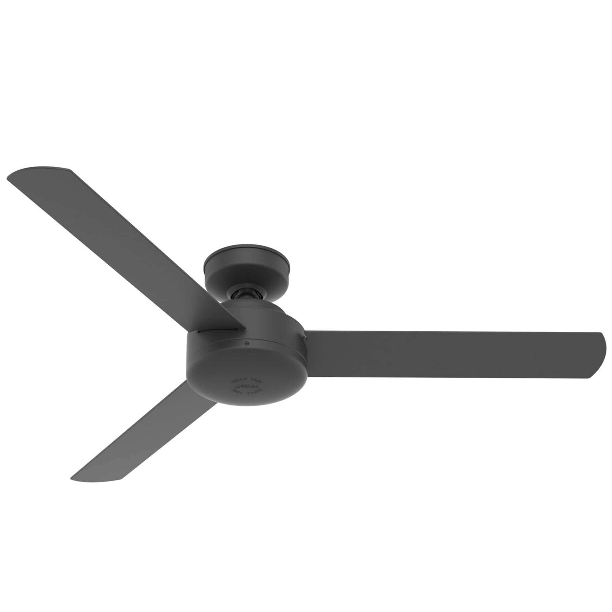 Hunter 52" Presto Ceiling Fan and Wall Control - Matte Black, Matte Black, hires