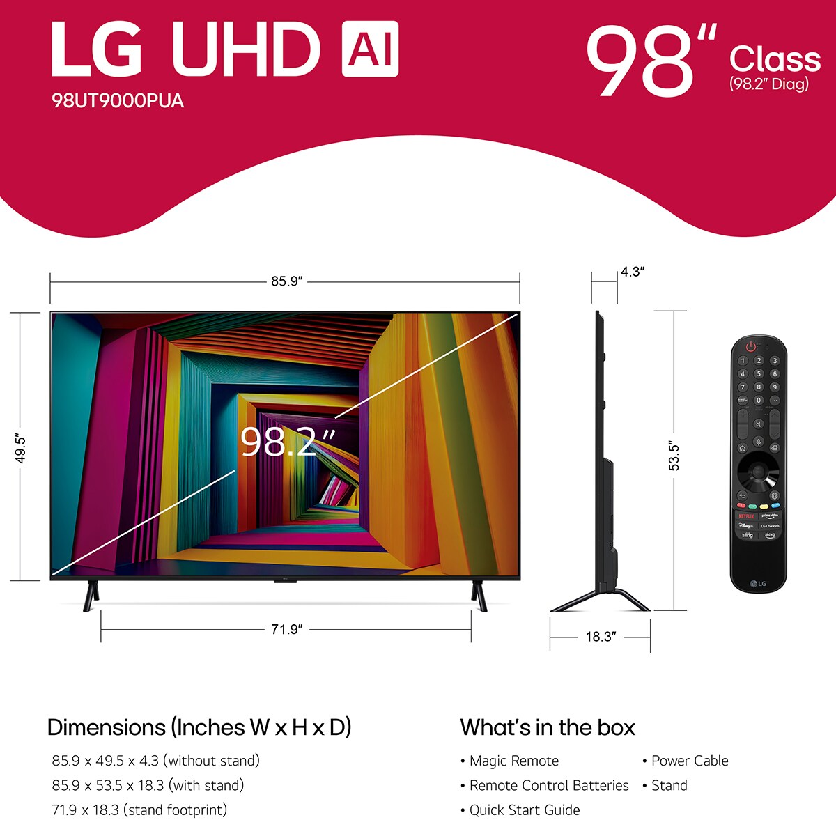 LG - 98" Class LED 4K UHD Smart webOS TV, , hires