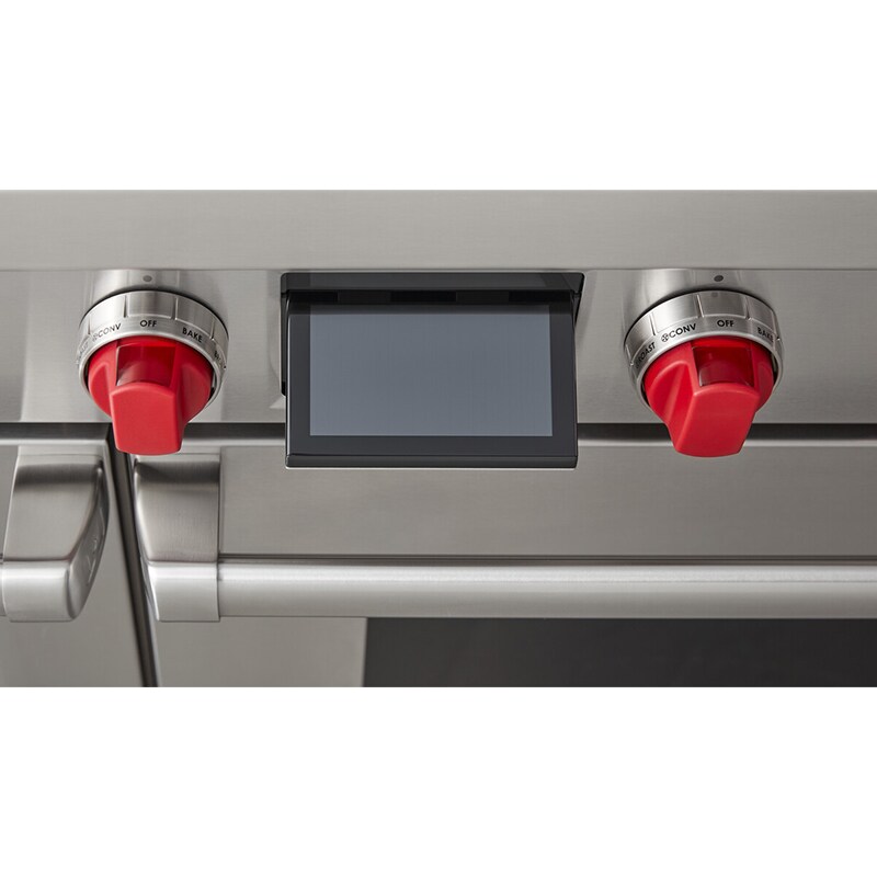 Wolf 48 in. 7.8 cu. ft. Smart Dual Convection Double Oven Dual Fuel Range with 4 Sealed Burners, Grill & Griddle - Stainless Steel, , hires