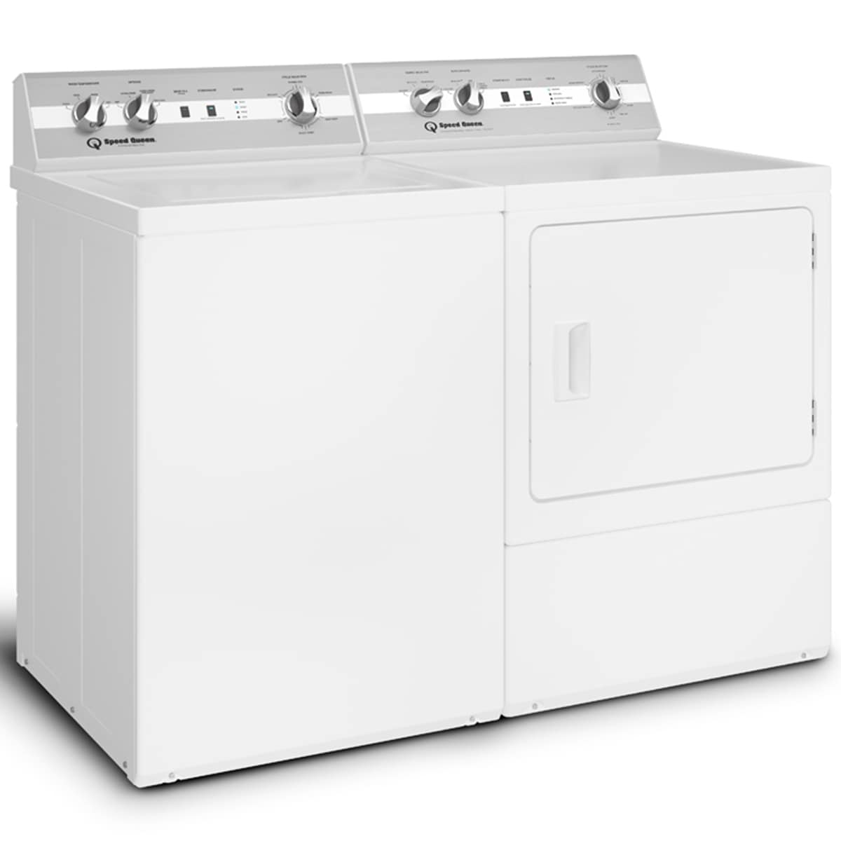 Speed Queen DC5 27 in. 7.0 cu. ft. Gas Dryer with Pet Plus Cycle, Sensor Dry, Sanitize & Steam Cycle - White, White, hires