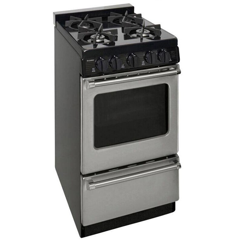 Premier Pro Series 20 in. 2.4 cu. ft. Gas Range with 4 Sealed Burners - Stainless Steel, , hires