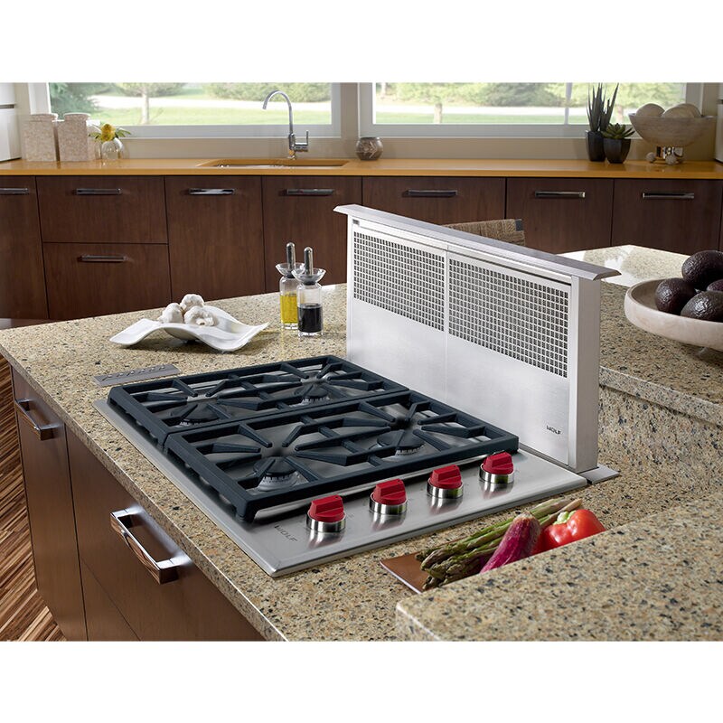 Wolf Professional Series 30 in. 4-Burner Natural Gas Cooktop with Simmer Burner & Power Burner - Stainless Steel, , hires