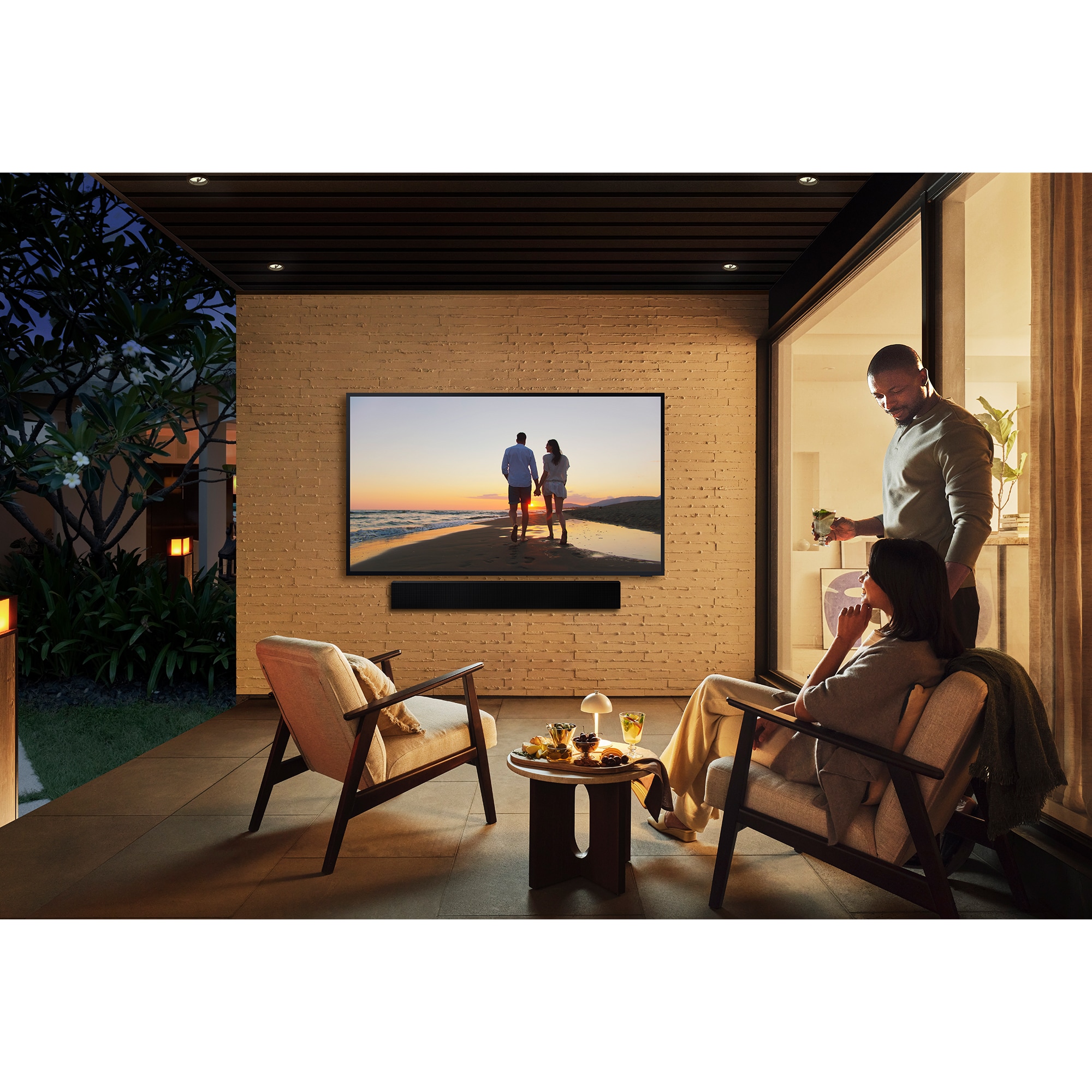 Samsung - The Terrace Series 55" Class Partial Sun 4K UHD Neo QLED Smart Tizen Outdoor TV, , hires