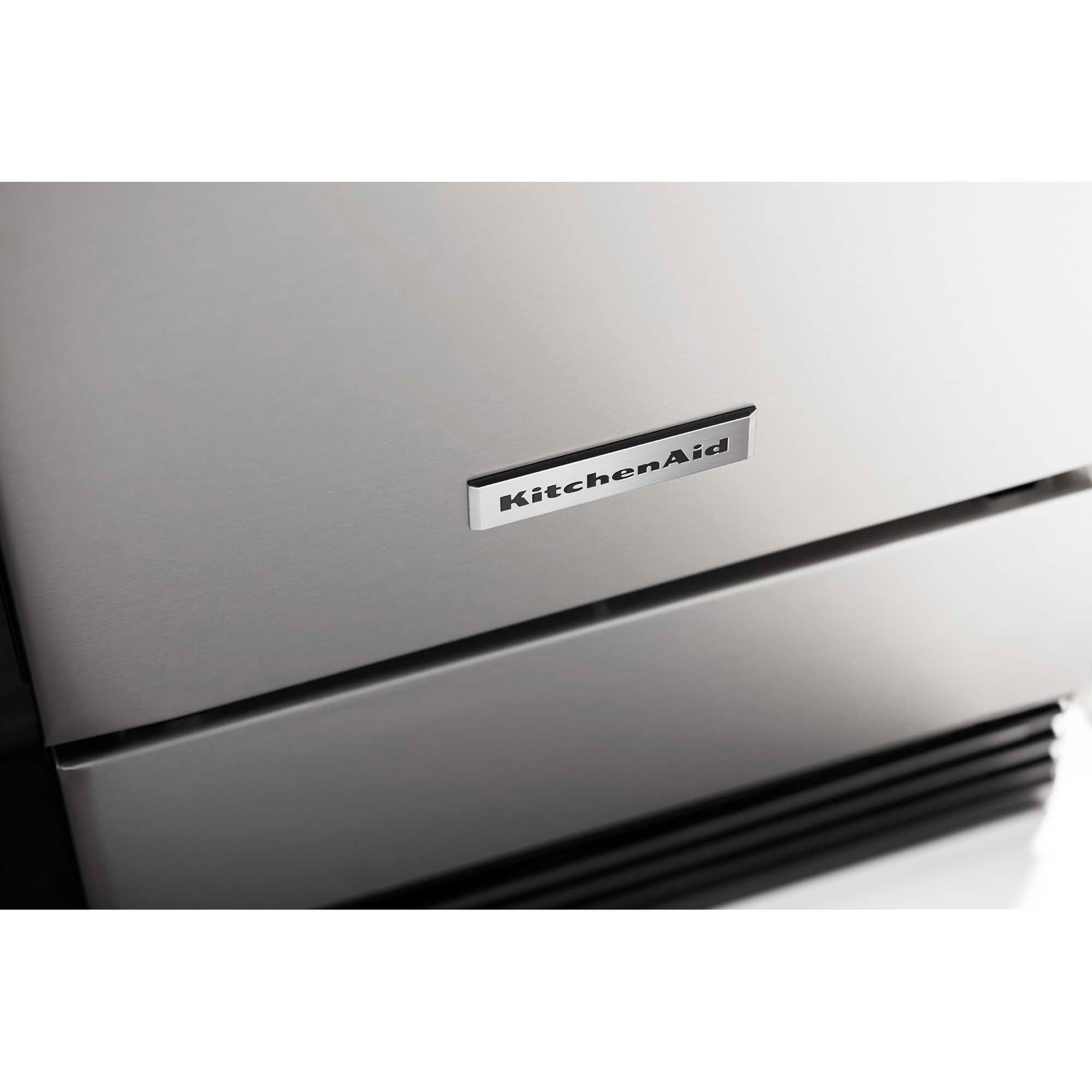 KitchenAid 18 in. Built-In Undercounter Ice Maker with 35 lb. Ice Storage, Auto-Defrost & Digital Control - Stainless Steel with PrintShield Finish, , hires