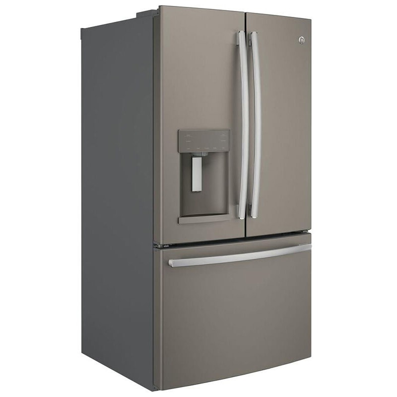 GE 36 in. 27.7 cu. ft. French Door Refrigerator with Ice & Water Dispenser - Fingerprint Resistant Slate, Slate, hires