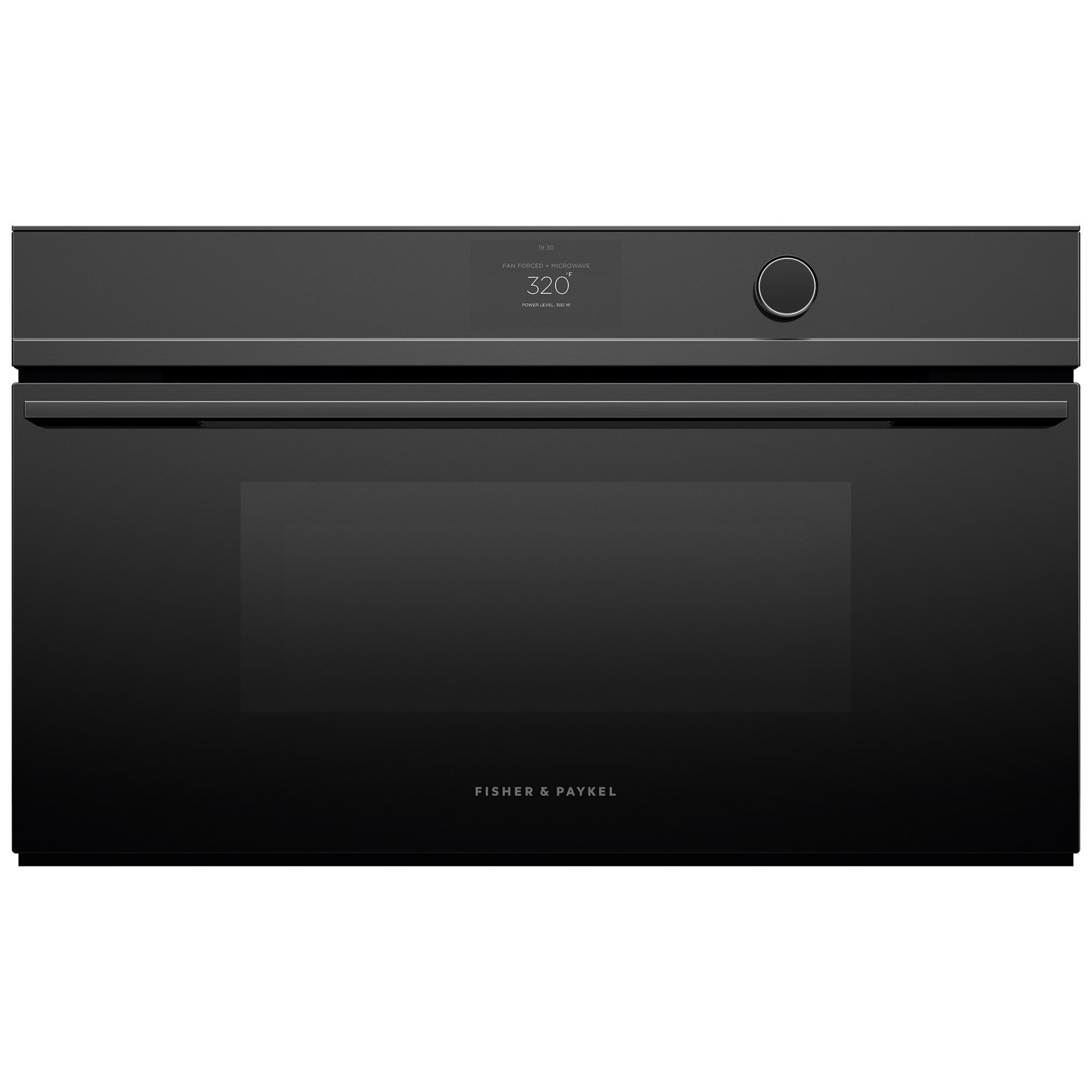 Fisher & Paykel Series 9 30 in. 1.7 cu. ft. Smart Speed Electric Single Wall Oven with True European Convection & Sensor Cooking - Black Glass, , hires